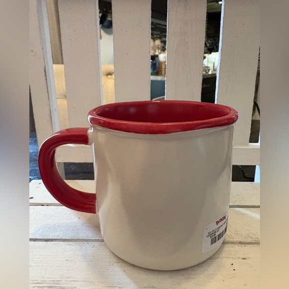 Rae Dunn Red and White Happy Holidays Mug - Picture 3 of 4